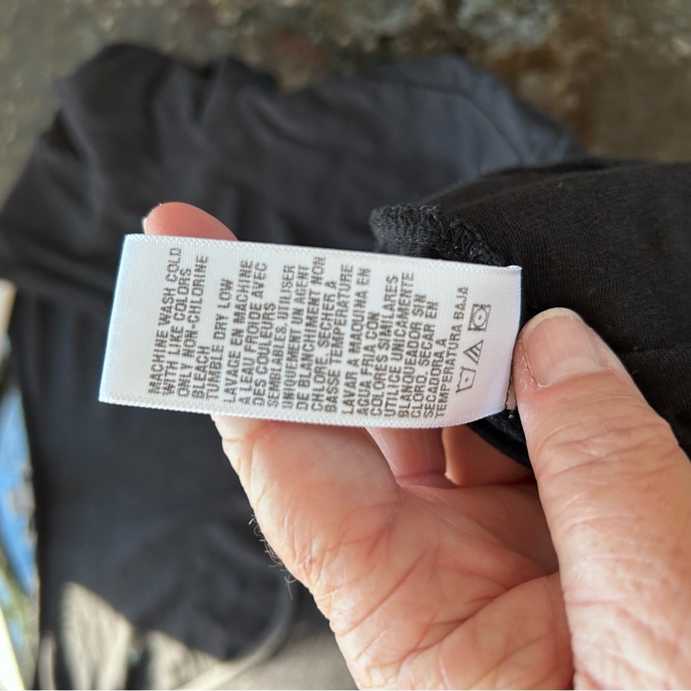 Standard James Perse Deep Scoop Neck Black Short Sleeve Tee. Quiet Luxury. Small - Picture 11 of 15